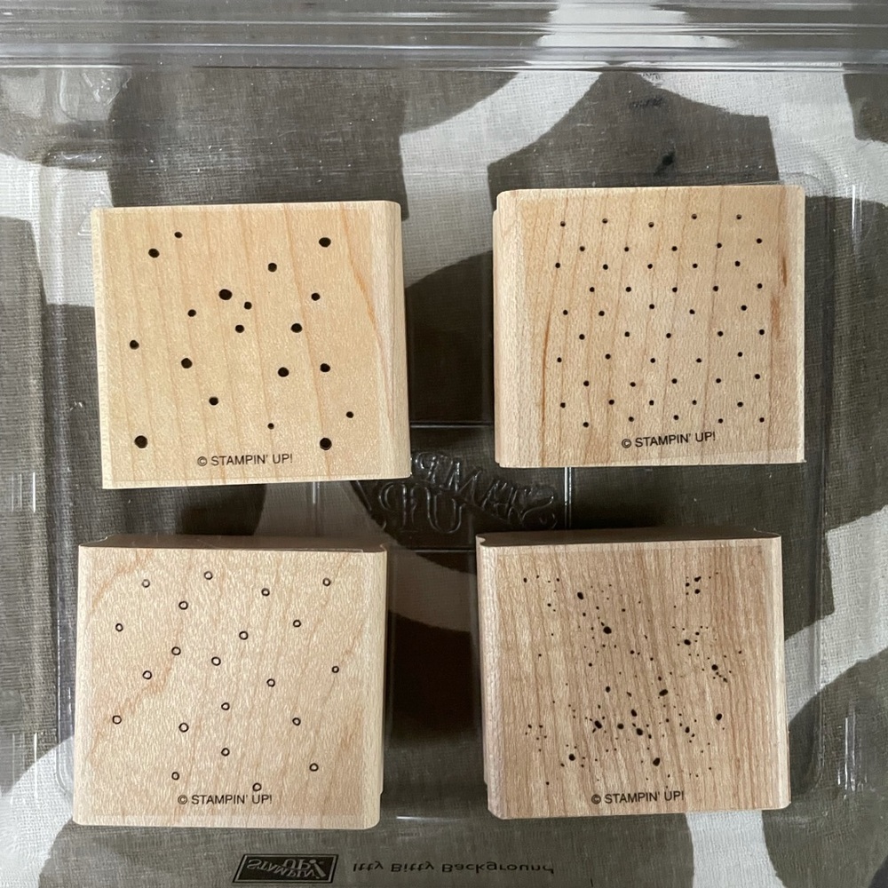 Stampin up set “Itty Bitty Background”